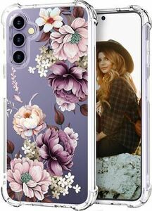 Samsung Galaxy S24 Plus 5G Case Clear Flower Shockproof Protective Durable Cover 海外 即決