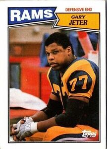 1987 Topps Gary Jeter #154 Los Angeles Rams Football Card 海外 即決
