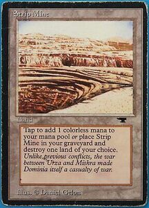 Strip Mine (a Even) Antiquities HP/DAMAGED Rare CARD (461193) ABUGames 海外 即決