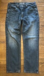 Men’s 30x27 (Actual) Levi’s Athletic Fit Straight Jeans Stretch Medium Wash EUC 海外 即決