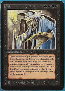 Lich Alpha HEAVILY PLD Black Rare MAGIC THE GATHERING CARD (ID# 451488) ABUGames 海外 即決