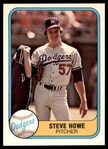 1981 Fleer Steve Howe Rookie Los Angeles Dodgers #136 海外 即決