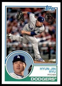 2018 Topps Update 1983 Hyun-Jin Ryu Los Angeles Dodgers #83-41 海外 即決