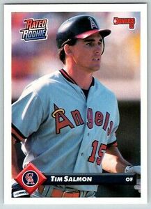 1992 LEAF RATED ROOKIE DONRUSS '93 TIM SALMON RC CALIFORNIA ANGELS #176 海外 即決