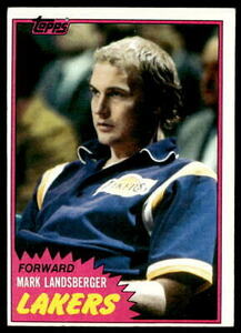 1981 Topps #W78 Mark Landsberger Basketball Los Angeles Lakers 海外 即決