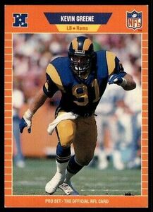 1989 Pro Set Kevin Greene Los Angeles Rams #201 海外 即決