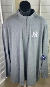 Under Armour MLB New York Yankees Tri-Blend 1/4 Zip LS Pullover, Men’s 4XL - NWT 海外 即決