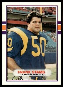 1989 Topps Traded Frank Stams Rookie Los Angeles Rams #106T Pack Fresh NM+ 海外 即決