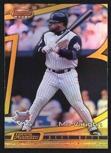 2001 Topps Fusion #181 Mo Vaughn Anaheim Angels Baseball 海外 即決
