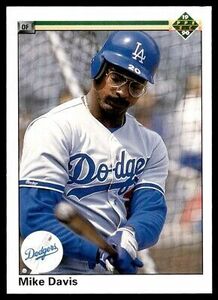 1990 Upper Deck Mike Davis Los Angeles Dodgers #258 海外 即決