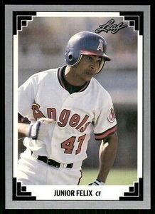 1991 Leaf #435 Junior Felix - California Angels 海外 即決