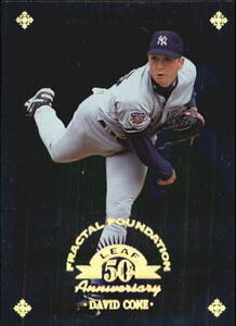 1998 Leaf Fractal Foundations New York Yankees Baseball Card #26 David Cone 海外 即決