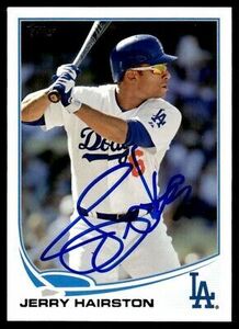 2013 Topps Baseball Jerry Hairston Los Angeles Dodgers #306 Signed Card 海外 即決