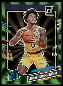 2023-24 Donruss #216 Jalen Hood-Schifino SN Green Laser Holo Los Angeles Lakers 海外 即決