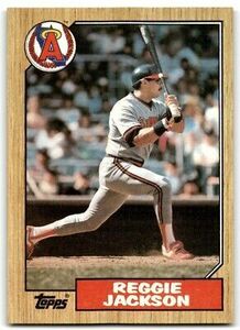 1987 TOPPS REGGIE JACKSON CALIFORNIA ANGELS #300 海外 即決