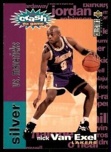 1995-96 Collector's Choice You Crash the Game Scoring Nick Van Exel Los Angeles 海外 即決