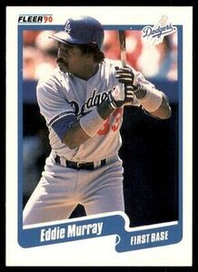 1990 Fleer Eddie Murray Los Angeles Dodgers #404 海外 即決