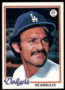1978 Topps Vic Davalillo Los Angeles Dodgers #539 海外 即決