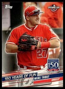 2019 Topps Opening Day 150 Years of Fun Mike Trout Los Angeles Angels #YOF-25 海外 即決