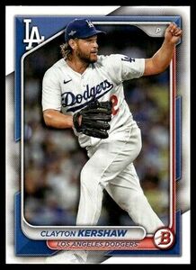 Clayton Kershaw 2024 Bowman Paper S25 #56 Los Angeles Dodgers 海外 即決