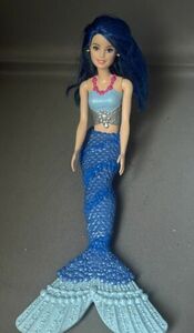 Barbie Dreamtopia Mermaid Doll Rainbow Cove Blue Hair 2017 Sparkle Mountain 海外 即決