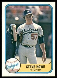 1981 Fleer Steve Howe Rookie Los Angeles Dodgers #136 海外 即決