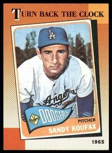 1990 Topps Sandy Koufax Los Angeles Dodgers #665 海外 即決