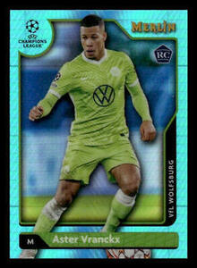 2021-22 Merlin Chrome UEFA #123 Aster Vranckx Rookie Refractor VfL Wolfsburg 海外 即決