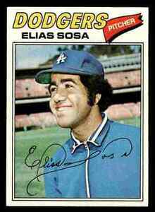 1977 Topps Elias Sosa #558 - Los Angeles Dodgers 海外 即決