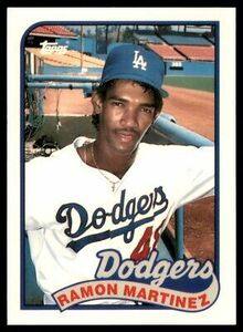 1989 Topps Ramon Martinez Rookie Los Angeles Dodgers #225 海外 即決