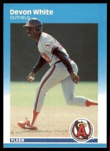 1987 Fleer Willie Fraser/Devon White Rookie California Angels #646 海外 即決