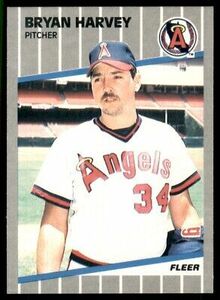 1989 Fleer Bryan Harvey Rookie California Angels #479 海外 即決