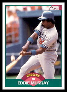 1989 Score Rookie & Traded #31T Eddie Murray Los Angeles Dodgers 海外 即決