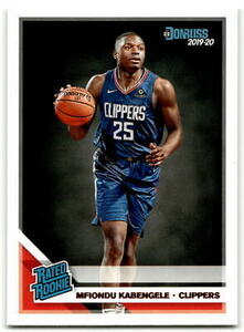 2019-20 Donruss #225 Mfiondu Kabengele Los Angeles Clippers Rookie 海外 即決