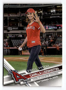 2017 Topps Camilla Luddington First Pitch FP-37 Los Angeles Angels 海外 即決