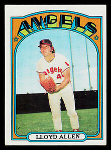 1972 Topps #102 Lloyd Allen California Angels Baseball Card 海外 即決
