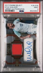 2017 Panini Select Kyle Walker Auto Jersey Patch /249 #JA-KW PSA 9 MINT - Pop 1 海外 即決