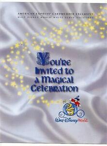 Walt Disney World 25th Magical Celebration Booklet American Express 1996 海外 即決
