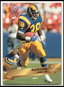 1993 Wild Card David Lang #155 Los Angeles Rams 海外 即決