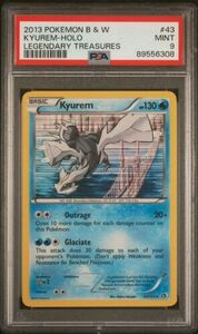 PSA 9 Kyurem Holo 43 Black White Legendary Treasures MINT ポケモン Card 2013 海外 即決