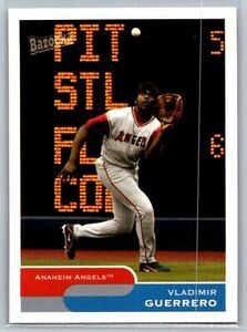 2004 Bazooka #150a Vladimir Guerrero Fielding Anaheim Angels E27 海外 即決