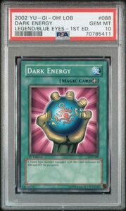 Yugioh PSA 10 GEM MINT Dark Energy LOB-088 1st Edition Common 海外 即決