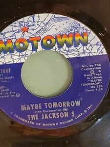 THE JACKSON FIVE 7" 45 RPM - "Maybe Tomorrow" "I Will Find a Way" VG Condition 海外 即決