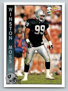 Winston Moss 1992 Pacific #464 Los Angeles Raiders 海外 即決