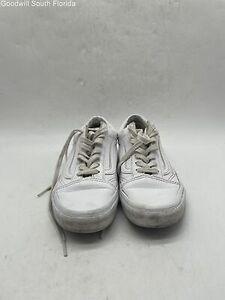 バンズ Unisex Off The Wall 751505 White レザー Lace Up Sneaker Shoes Size M5.5 W7 海外 即決