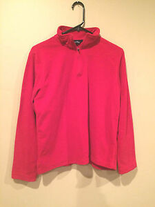 Lands End lightweight pullover fleece jacket red adult medium 38-40 海外 即決