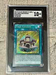 Yu-Gi-Oh! Toon Kingdom 1st Edition DRL2-EN023 SGC 10 Mint Card Dragons of Legend 海外 即決