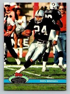 1991 Stadium Club #280 Ron Brown Los Angeles Raiders 海外 即決