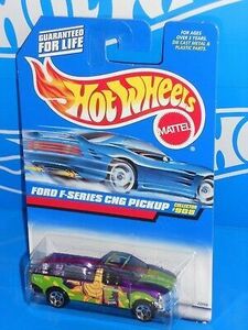 Hot Wheels 1998 Mainline #908 Ford F-Series CNG Pickup Purple w/ Tinted Windows 海外 即決