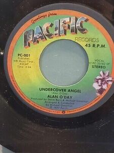 ALAN O'DAY 7" 45 RPM - "Undercover Angel" & "Just You" VG+ condition 海外 即決